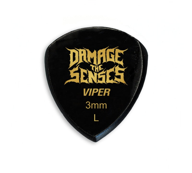 Acrylic Pick - Viper 3mm (Black) Damage The Senses