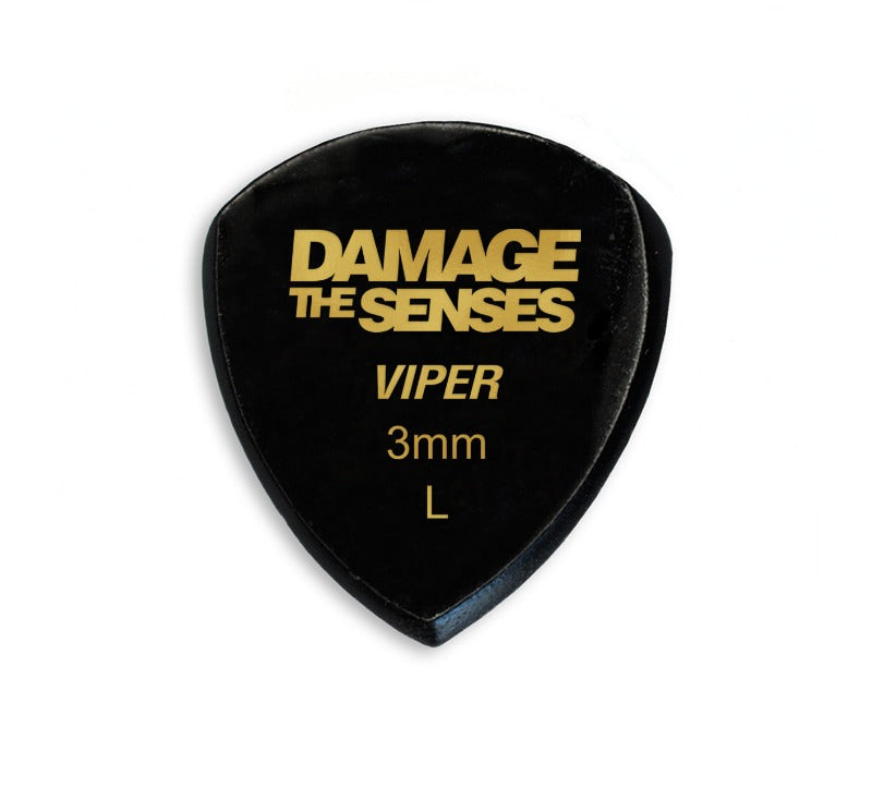 Acrylic Pick - Viper 3mm (Black) Damage The Senses