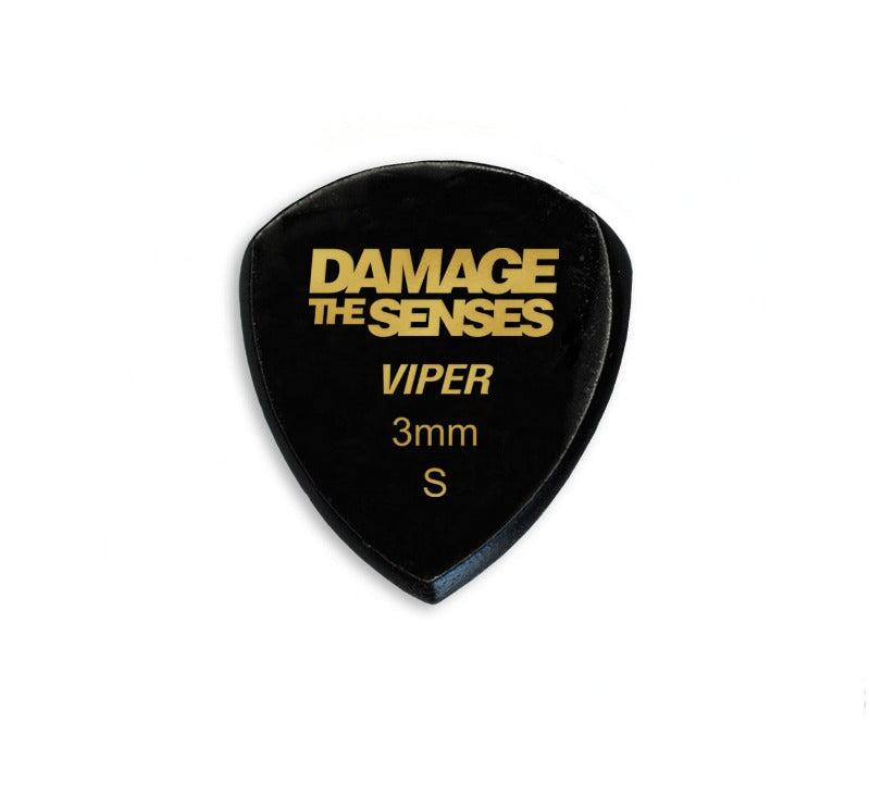 Acrylic Pick - Viper 3mm (Black) Damage The Senses