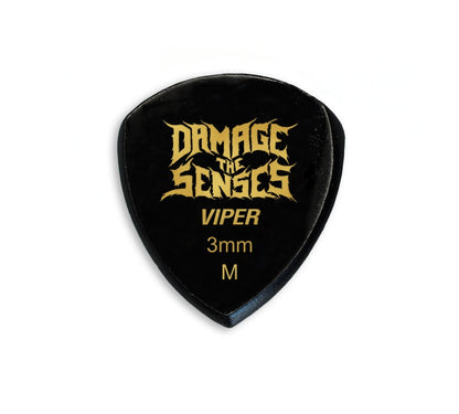 Acrylic Pick - Viper 3mm (Black) Damage The Senses