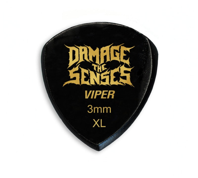 Acrylic Pick - Viper 3mm (Black) Damage The Senses