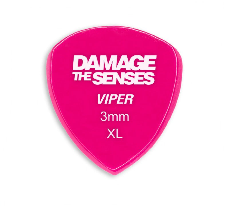 Acrylic Pick - Viper 3mm (Fuschia) Damage The Senses