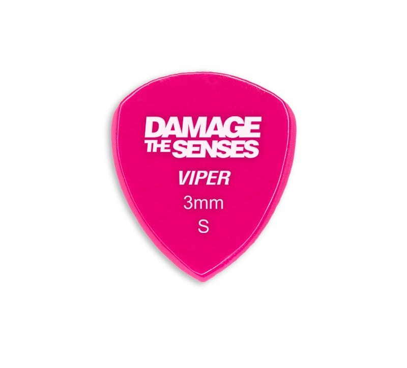 Acrylic Pick - Viper 3mm (Fuschia) Damage The Senses