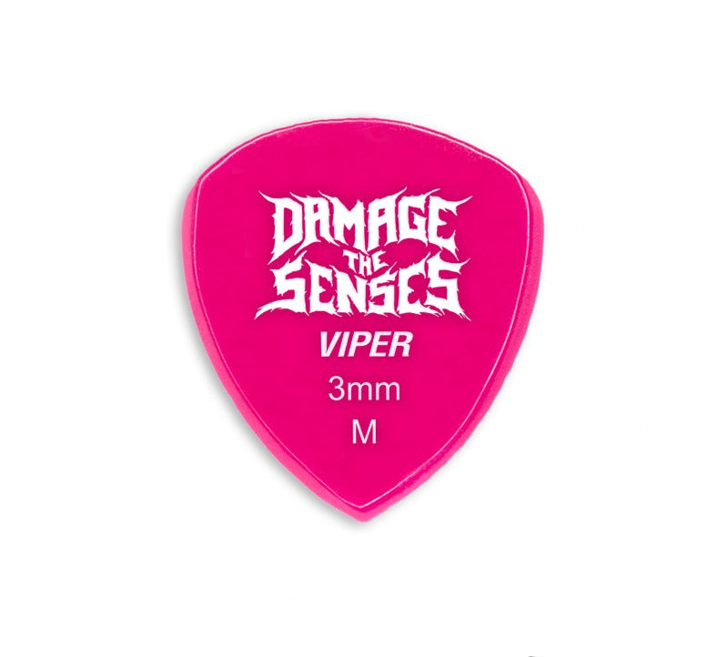 Acrylic Pick - Viper 3mm (Fuschia) Damage The Senses