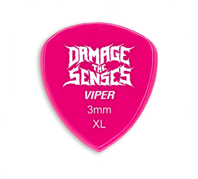 Acrylic Pick - Viper 3mm (Fuschia) Damage The Senses