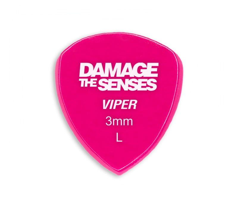 Acrylic Pick - Viper 3mm (Fuschia) Damage The Senses