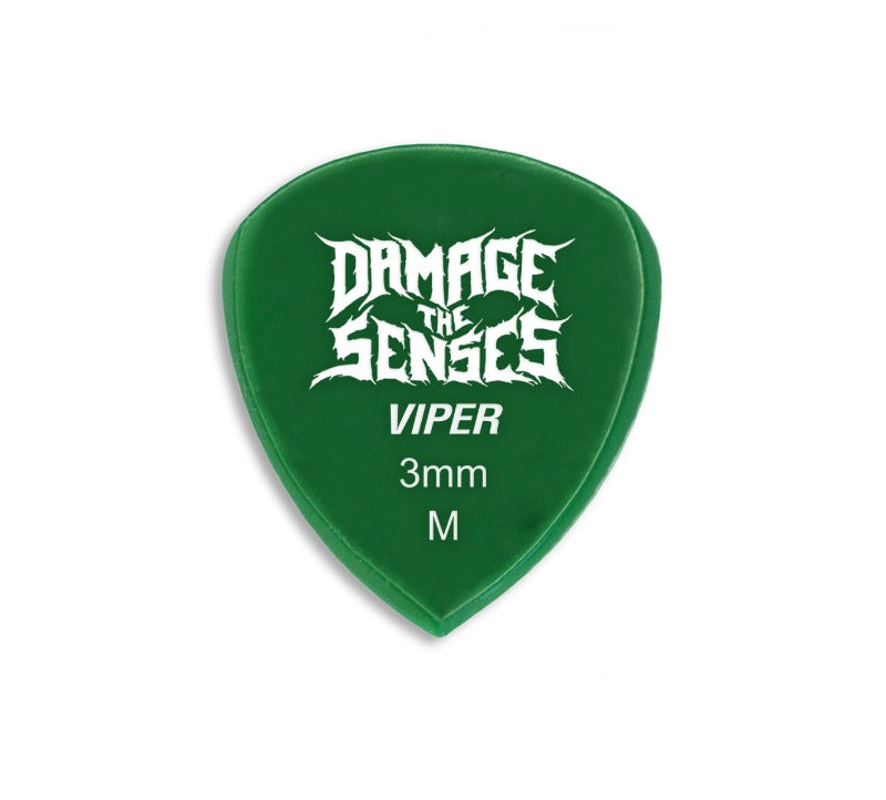 Acrylic Pick - Viper 3mm (Green) Damage The Senses