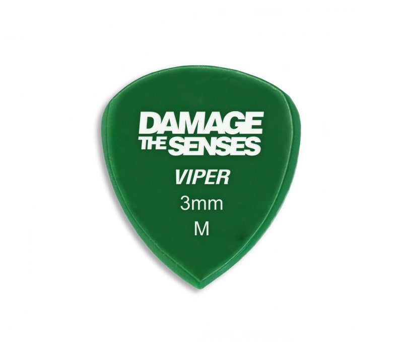 Acrylic Pick - Viper 3mm (Green) Damage The Senses