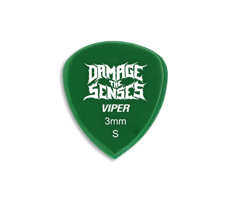 Acrylic Pick - Viper 3mm (Green) Damage The Senses