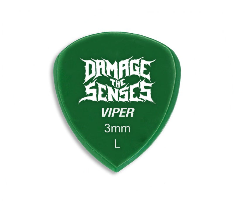 Acrylic Pick - Viper 3mm (Green) Damage The Senses