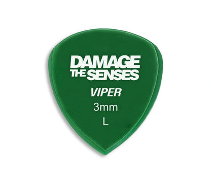 Acrylic Pick - Viper 3mm (Green) Damage The Senses