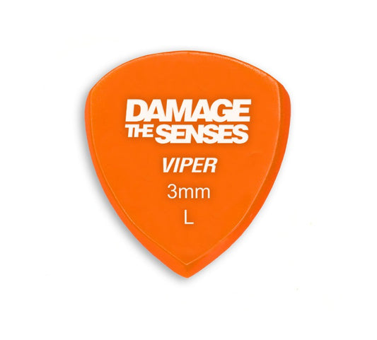 Acrylic Pick - Viper 3mm (Orange) Damage The Senses