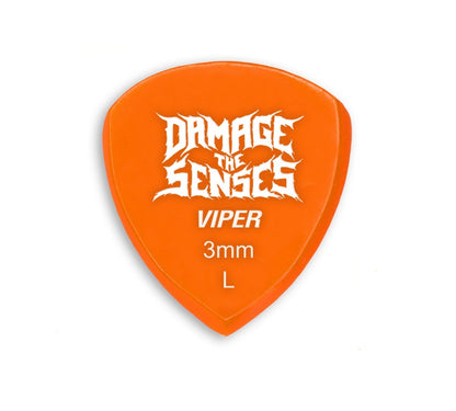 Acrylic Pick - Viper 3mm (Orange) Damage The Senses