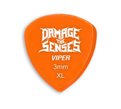 Acrylic Pick - Viper 3mm (Orange) Damage The Senses