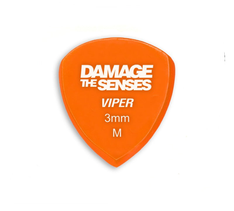 Acrylic Pick - Viper 3mm (Orange) Damage The Senses