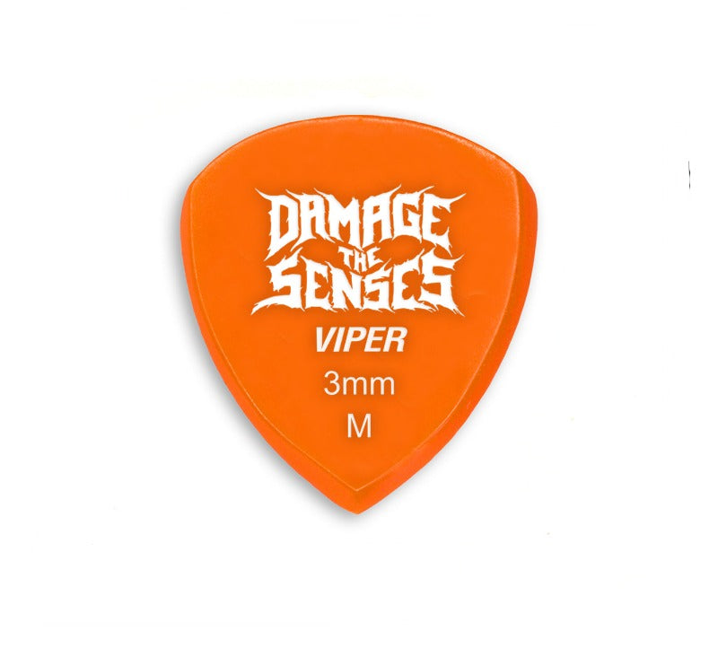 Acrylic Pick - Viper 3mm (Orange) Damage The Senses