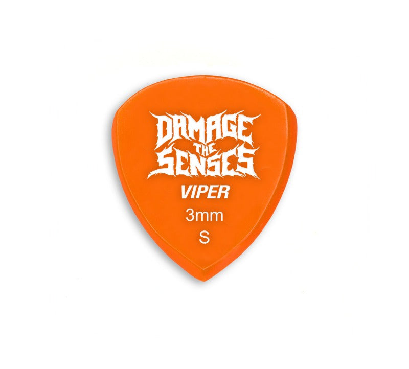 Acrylic Pick - Viper 3mm (Orange) Damage The Senses