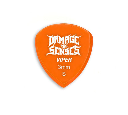 Acrylic Pick - Viper 3mm (Orange) Damage The Senses