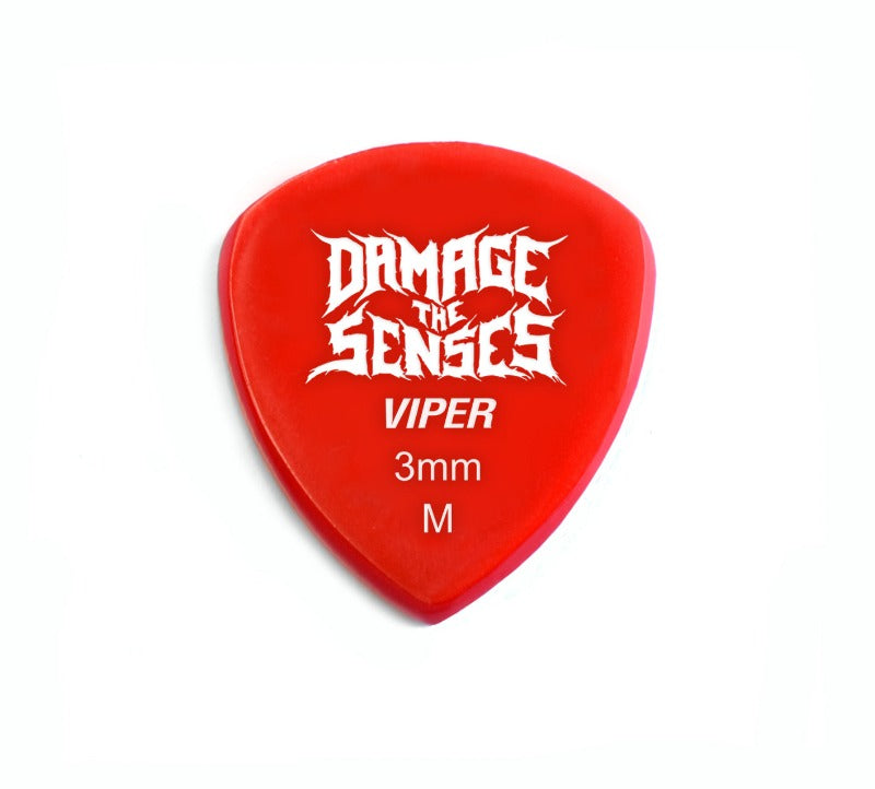 Acrylic Pick - Viper 3mm (Red) Damage The Senses