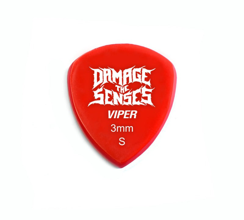 Acrylic Pick - Viper 3mm (Red) Damage The Senses