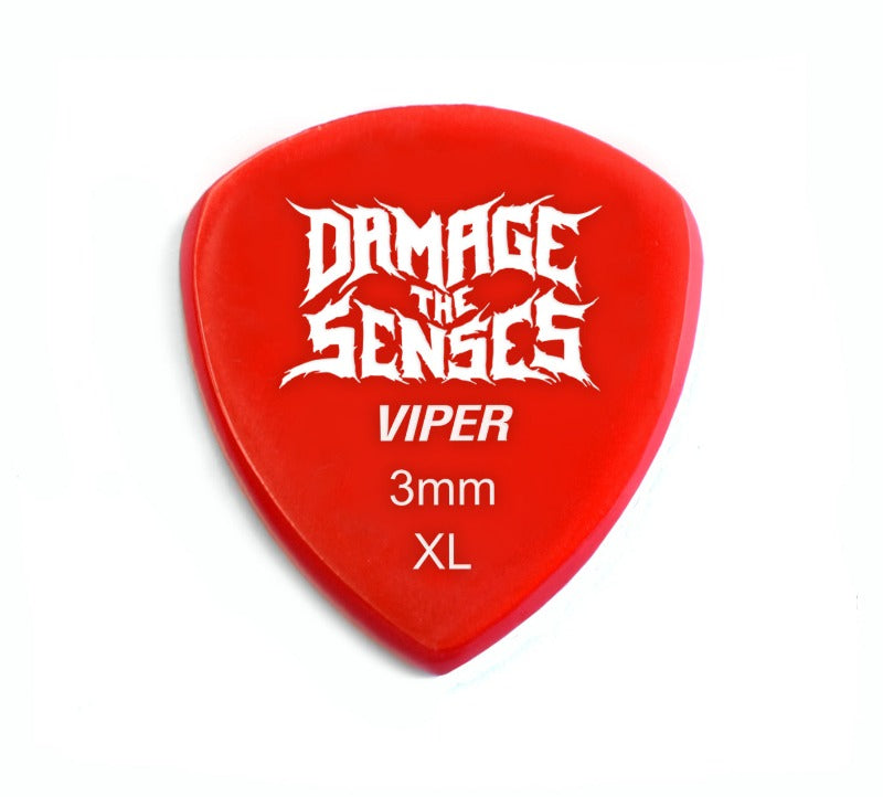 Acrylic Pick - Viper 3mm (Red) Damage The Senses