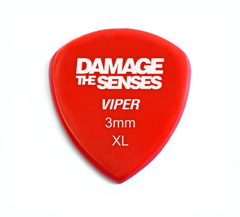 Acrylic Pick - Viper 3mm (Red) Damage The Senses