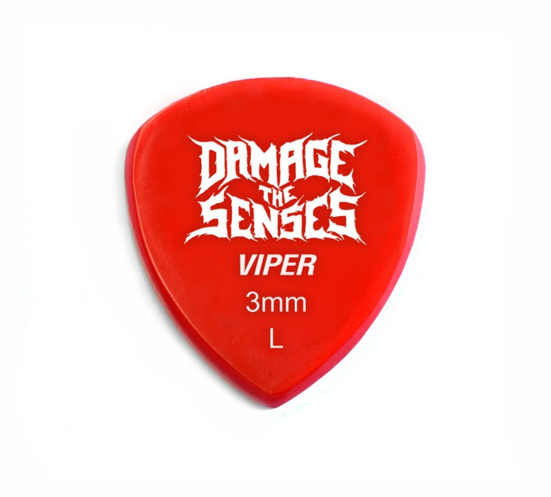 Acrylic Pick - Viper 3mm (Red) Damage The Senses