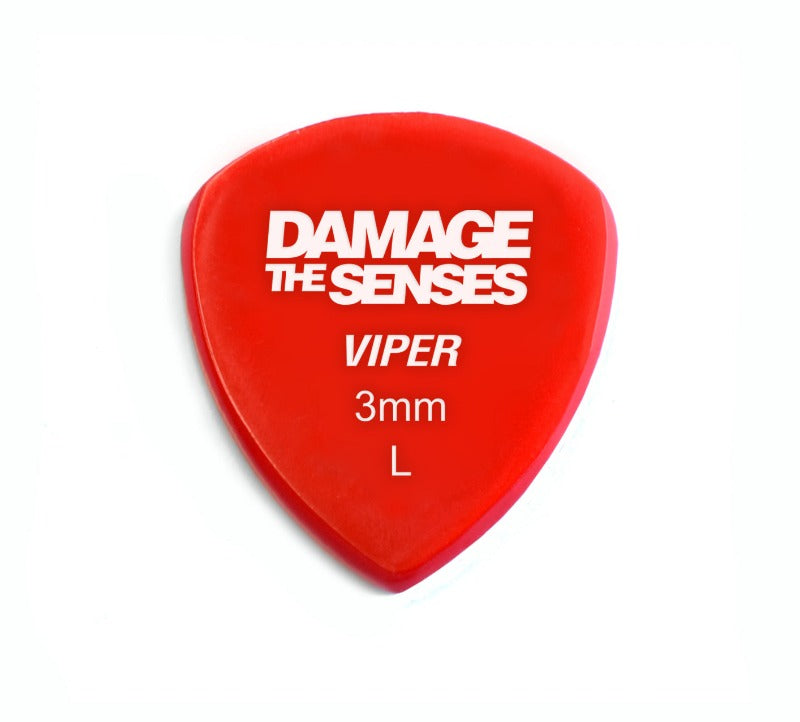 Acrylic Pick - Viper 3mm (Red) Damage The Senses