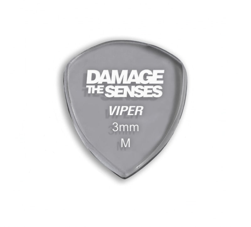 Acrylic Pick - Viper 3mm (Smokey Purple) Damage The Senses