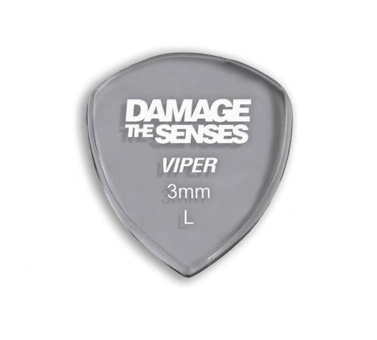 Acrylic Pick - Viper 3mm (Smokey Purple) Damage The Senses