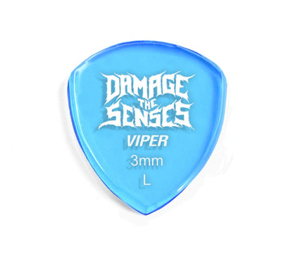 Acrylic Pick - Viper 3mm (Trans Blue) Damage The Senses