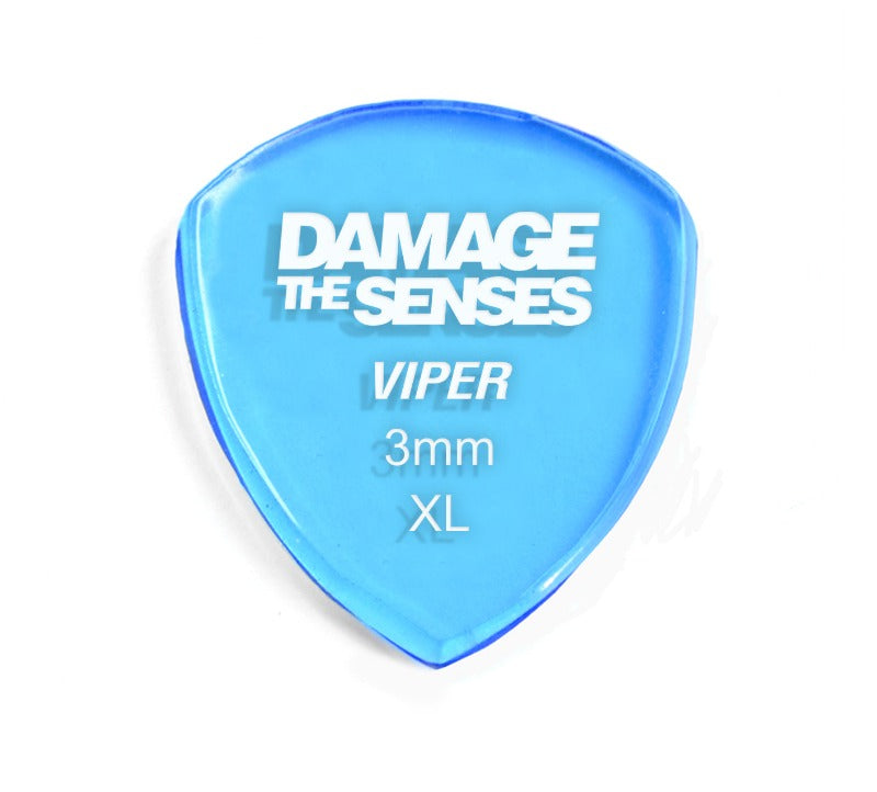 Acrylic Pick - Viper 3mm (Trans Blue) Damage The Senses