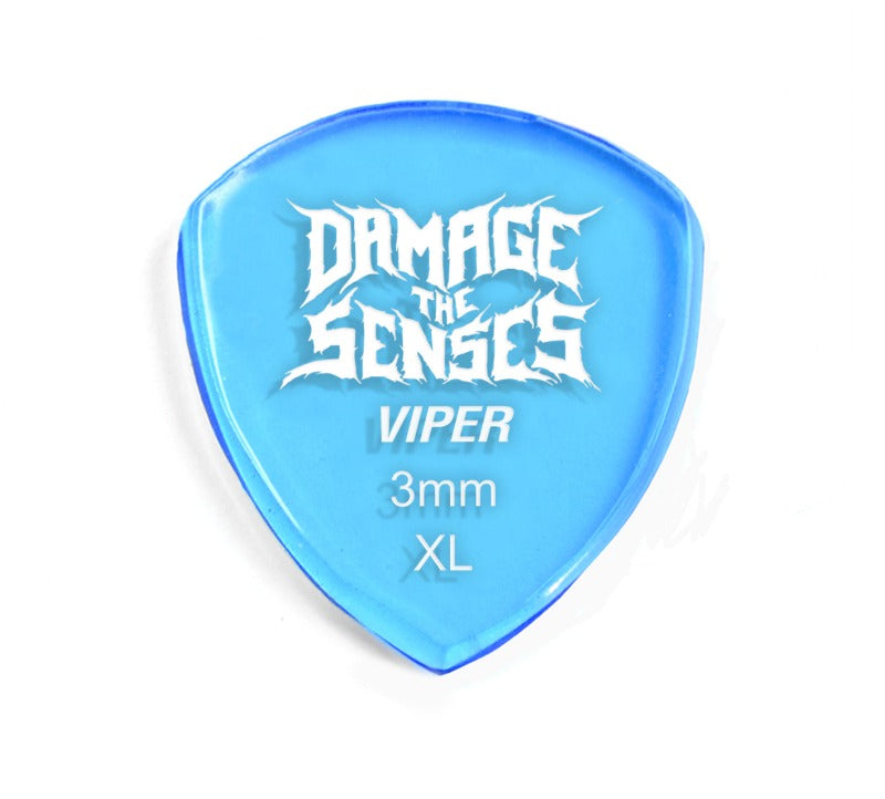 Acrylic Pick - Viper 3mm (Trans Blue) Damage The Senses