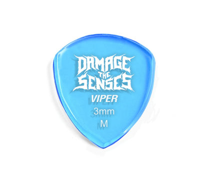 Acrylic Pick - Viper 3mm (Trans Blue) Damage The Senses