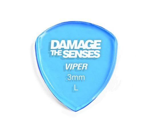 Acrylic Pick - Viper 3mm (Trans Blue) Damage The Senses