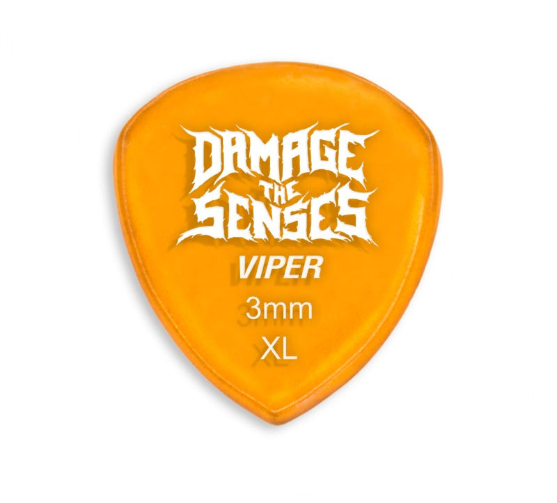 Acrylic Pick - Viper 3mm (Trans Orange) Damage The Senses