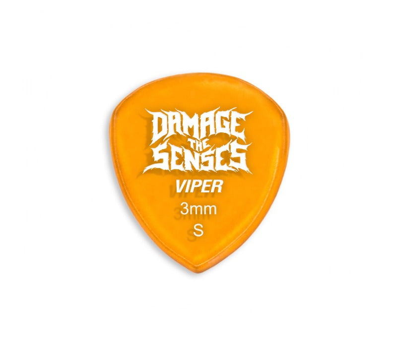 Acrylic Pick - Viper 3mm (Trans Orange) Damage The Senses