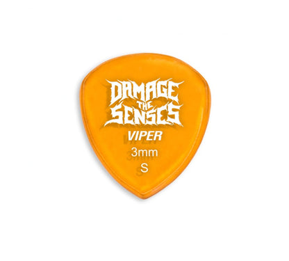 Acrylic Pick - Viper 3mm (Trans Orange) Damage The Senses