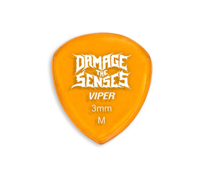 Acrylic Pick - Viper 3mm (Trans Orange) Damage The Senses