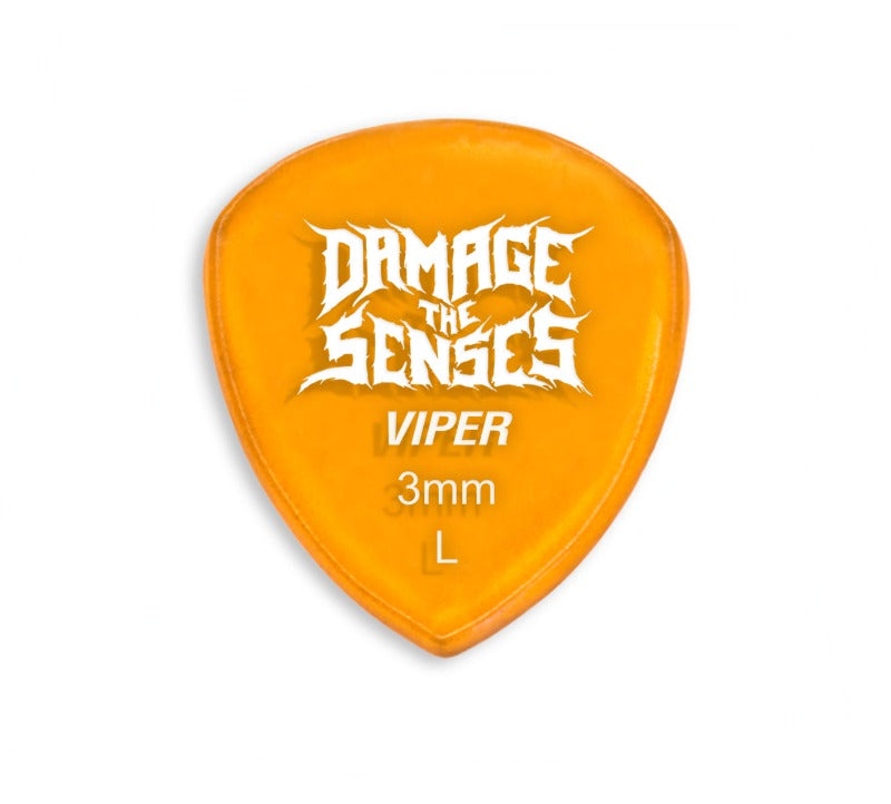 Acrylic Pick - Viper 3mm (Trans Orange) Damage The Senses