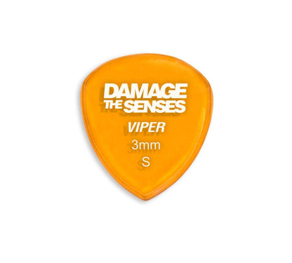 Acrylic Pick - Viper 3mm (Trans Orange) Damage The Senses