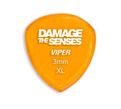 Acrylic Pick - Viper 3mm (Trans Orange) Damage The Senses