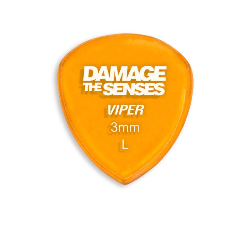 Acrylic Pick - Viper 3mm (Trans Orange) Damage The Senses