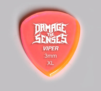 Acrylic Pick - Viper 3mm (Trans Pink) Damage The Senses