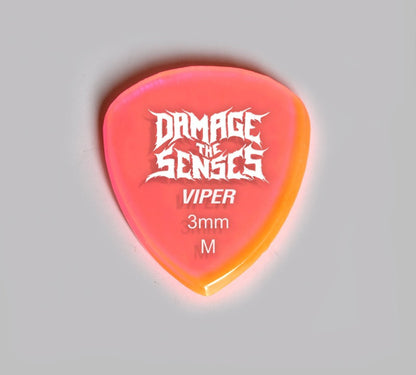 Acrylic Pick - Viper 3mm (Trans Pink) Damage The Senses