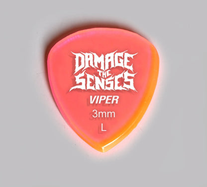 Acrylic Pick - Viper 3mm (Trans Pink) Damage The Senses