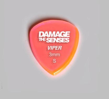 Acrylic Pick - Viper 3mm (Trans Pink) Damage The Senses