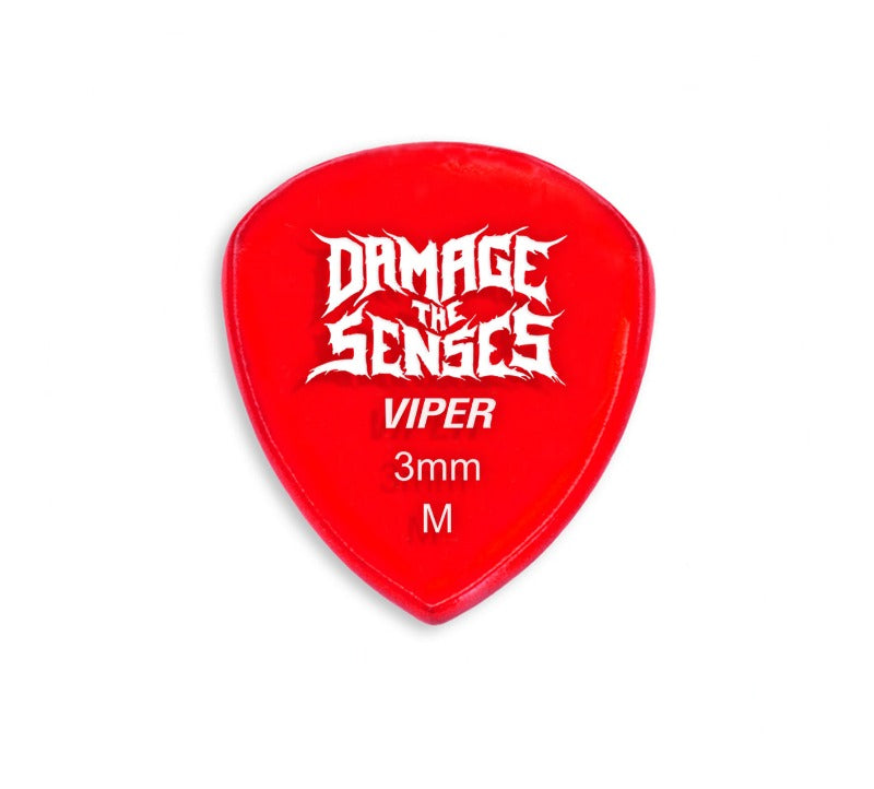 Acrylic Pick - Viper 3mm (Trans Red) Damage The Senses