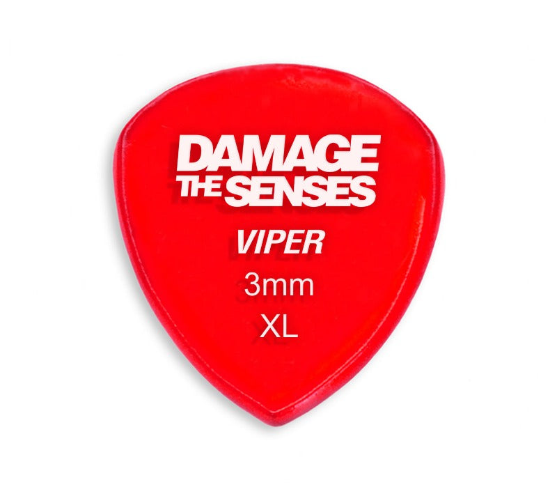 Acrylic Pick - Viper 3mm (Trans Red) Damage The Senses