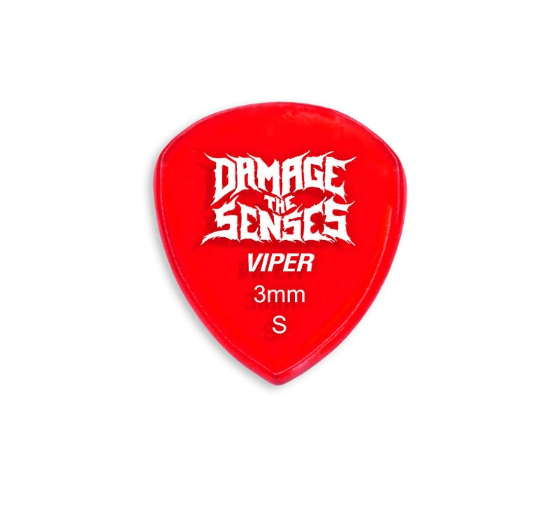 Acrylic Pick - Viper 3mm (Trans Red) Damage The Senses